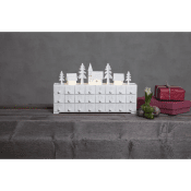 Bordsdekoration Yule Adventskalender med belysning