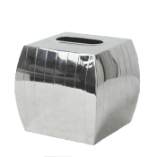 silvrig servettdispenser av metall