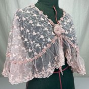 vintage shawl rosa med ros
